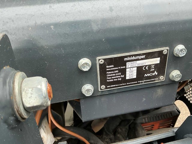 2022 mch h780ht minidumper - afbeelding 5 van  5