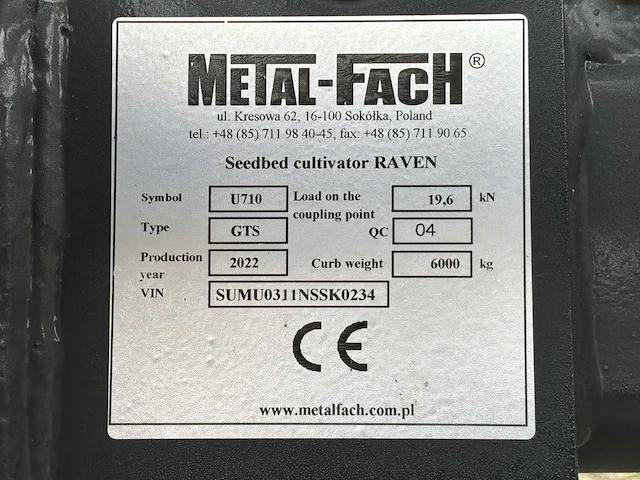 2022 metal-fach u710 schijveneg / schijvencultivator - 6 m. - afbeelding 29 van  44