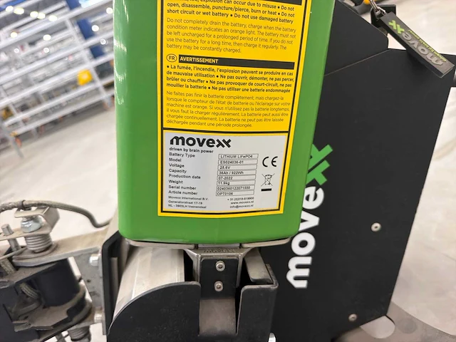 2022 movexx t1000 25.6 v elektrische trekker - afbeelding 5 van  9
