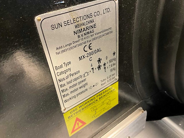 2022 nimarine rhino mx-290 rib boot - afbeelding 6 van  6