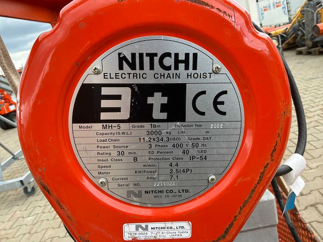 2022 nitchi mh5 kettingtakel - afbeelding 11 van  11