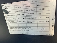 2022 noblelift ps16dl elektrische stapelaar - afbeelding 6 van  14