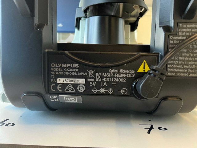 2022 olympus ckx53sf celcultuurmicroscoop - afbeelding 11 van  13