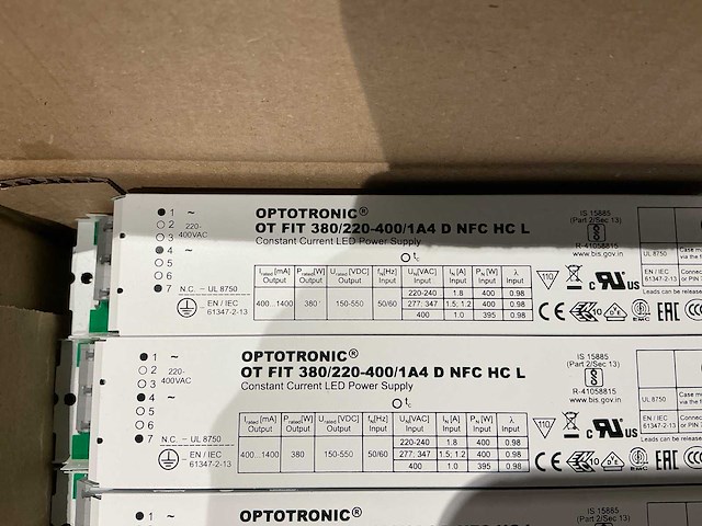 2022 osram (inventronics) ot fit 380/220-400/1a4 d nfc hc l drivers (250x) - afbeelding 12 van  16
