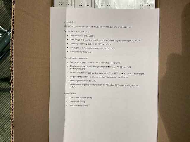 2022 osram (inventronics) ot fit 380/220-400/1a4 d nfc hc l drivers (5000x) - afbeelding 5 van  16