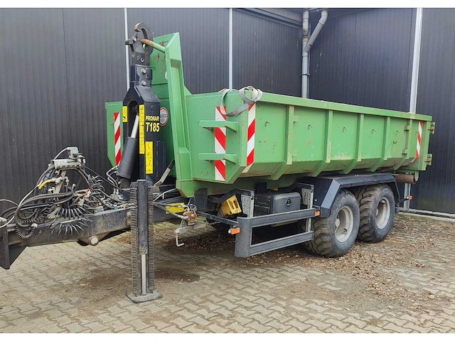 2022 pronar t185 container haakarm aanhanger met 4 containers - afbeelding 1 van  26