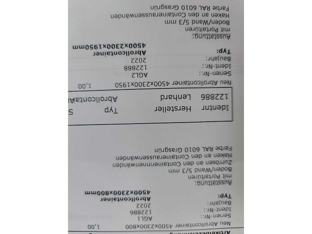 2022 pronar t185 container haakarm aanhanger met 4 containers - afbeelding 12 van  26