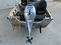 2022 qwest marine b421 met 20 pk honda fishing boat - afbeelding 1 van  16