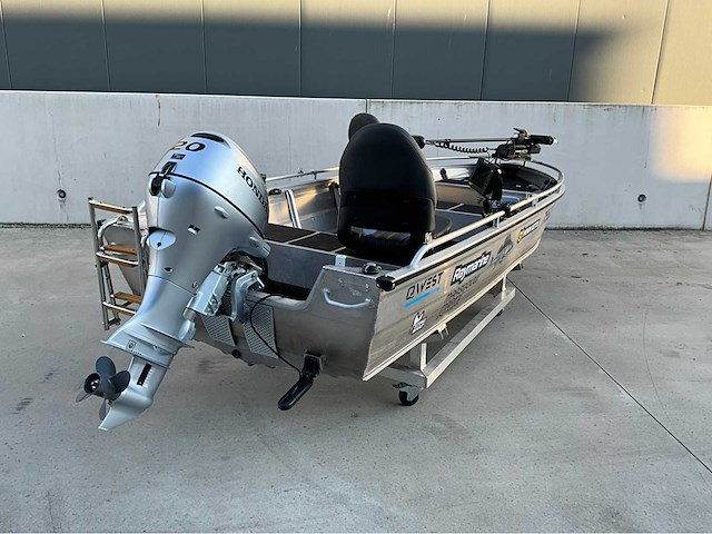2022 qwest marine b421 met 20 pk honda fishing boat - afbeelding 16 van  16