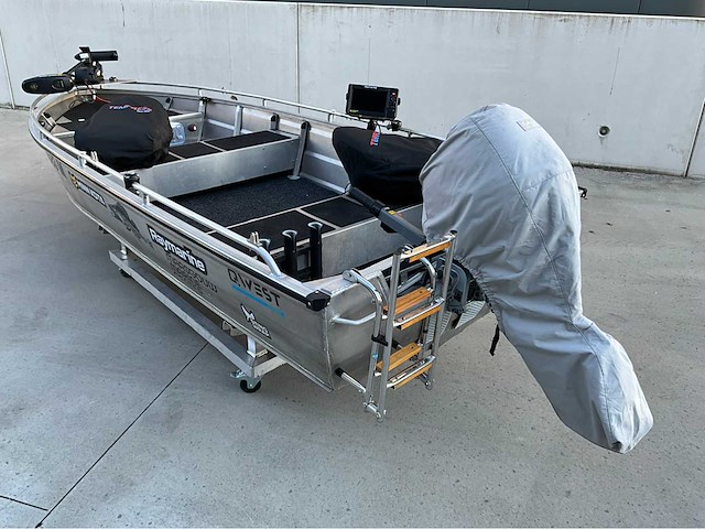 2022 qwest marine b421 met 20 pk honda fishing boat - afbeelding 5 van  16