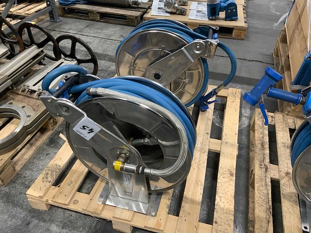 2022 ramex hr3501 rvs waterslanghaspel (2x) - afbeelding 1 van  3