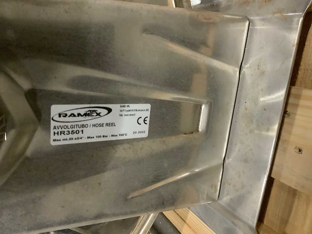 2022 ramex hr3501 rvs waterslanghaspel (2x) - afbeelding 3 van  3