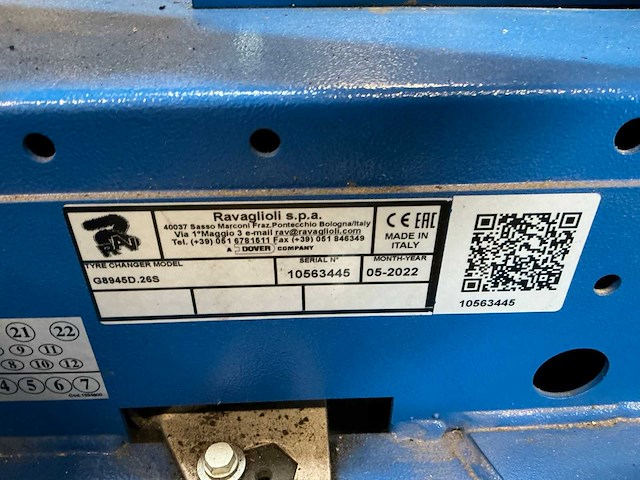 2022 ravaglioli g8945d banden de-en montageapparaat - afbeelding 2 van  10