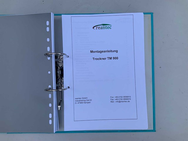 2022 reantec tm900 mechanische droger - afbeelding 28 van  34