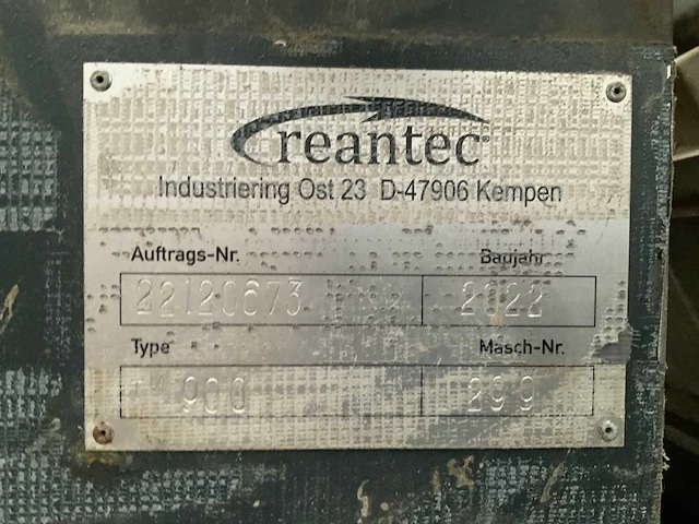 2022 reantec tm900 mechanische droger - afbeelding 15 van  36