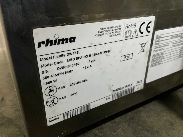 2022 rhima dw 132 e vaatwasmachine - afbeelding 9 van  9