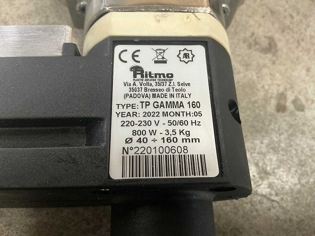 2022 ritmo gamma 160 spiegellasmachine - afbeelding 2 van  13