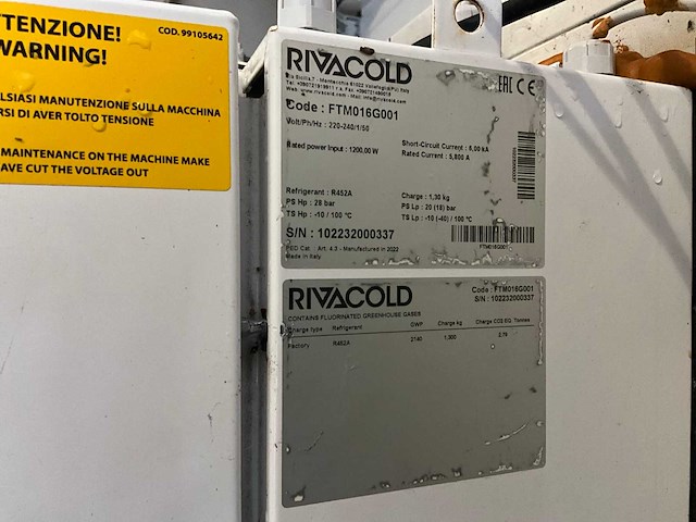2022 rivacold koelcel+insteekunit - afbeelding 8 van  8
