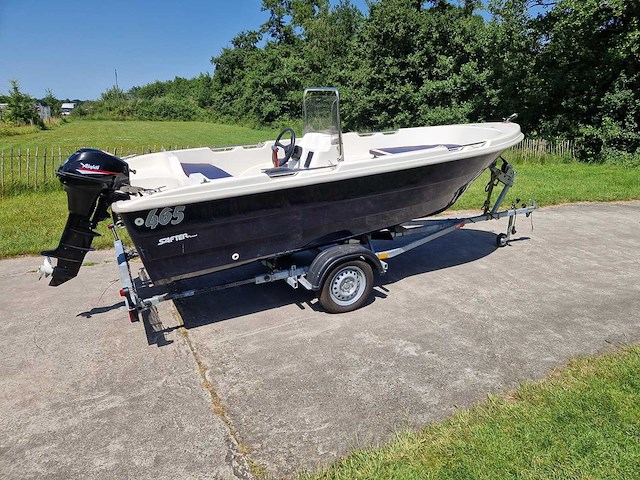 2022 safter 465 motorboot inclusief trailer en 9.9 pk motor - afbeelding 8 van  14