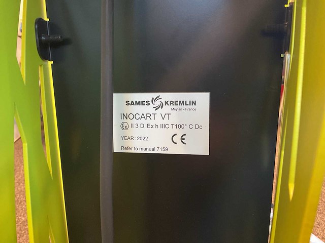 2022 sames kremlin inocart vt apparatuur voor poedercoaten - afbeelding 4 van  4