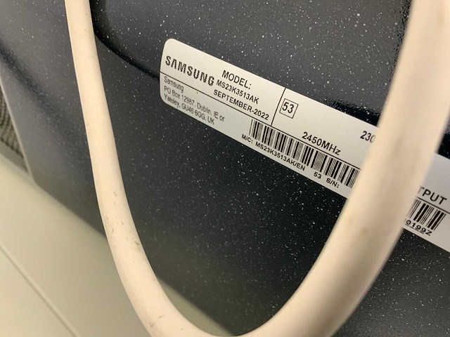 2022 samsung ms23k3513ak magnetron inclusief tosti-ijzer - afbeelding 4 van  5