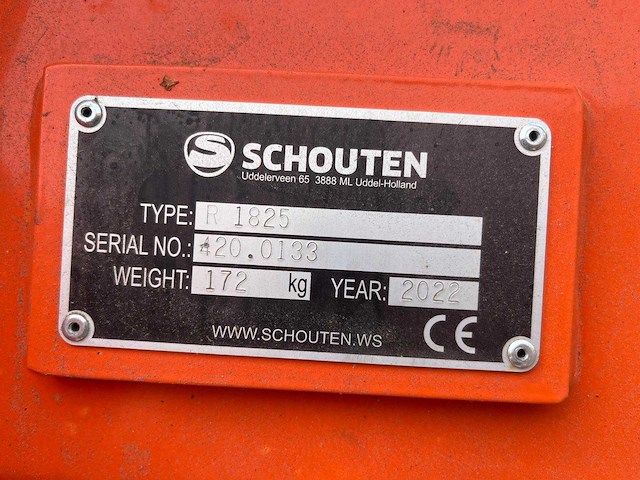 2022 schouten rabbit r1825 verticuteerunit – 180 cm - afbeelding 9 van  9