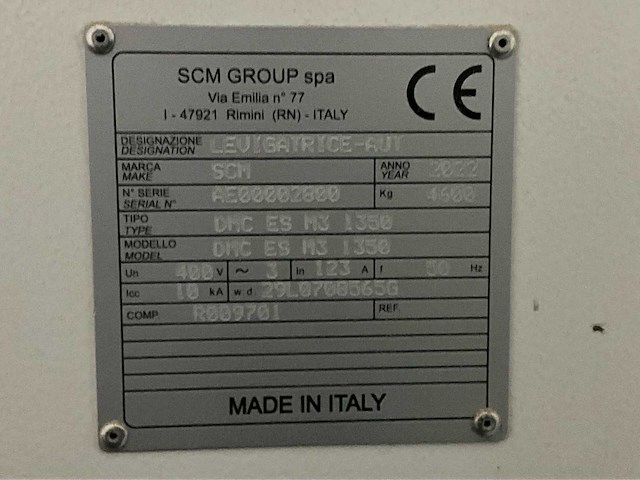 2022 scm dmc es m3 1350 bandschuurmachine - afbeelding 11 van  20