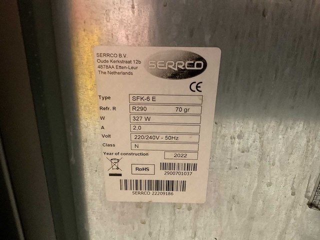 2022 serrco sfk-6e 2-deurs fustkoeling - afbeelding 7 van  7