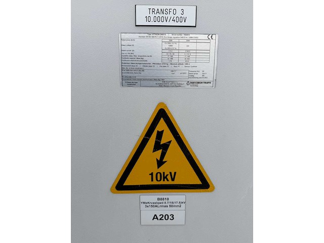 2022 sgb czech trafo ddthz2n/10 transformator (3x) - afbeelding 6 van  10