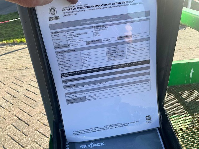 2022 skyjack sj16e hoogwerker - afbeelding 3 van  12