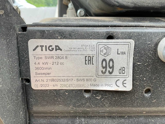 2022 stiga swr 2804 s rolbezem - afbeelding 8 van  8
