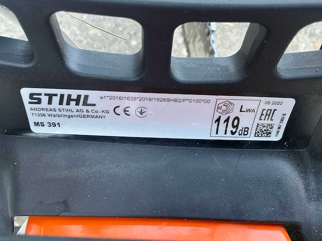 2022 stihl ms 391 kettingzaag - afbeelding 6 van  6