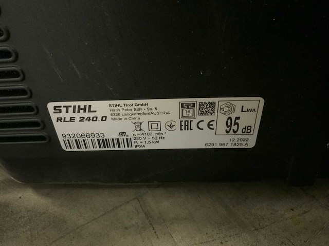 2022 stihl rle 240.0 grasmaaier - afbeelding 6 van  6