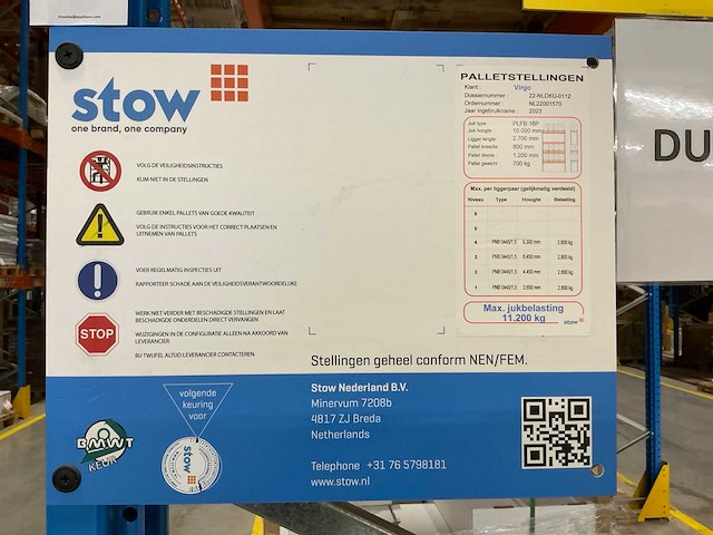 2022 stow palletstelling (180 secties) - afbeelding 6 van  8