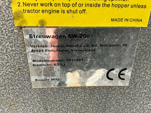 2022 sw-200 zoutstrooier - afbeelding 4 van  15