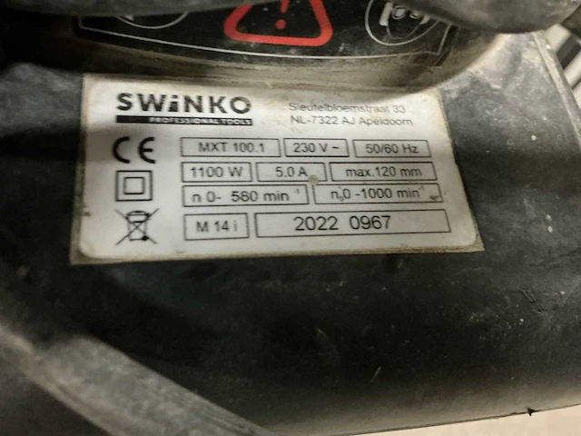 2022 swinko mxt 100.1 betonmixer - afbeelding 3 van  3