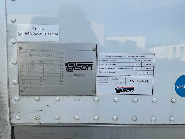 2022 talson distri f1520 oplegger - afbeelding 8 van  43