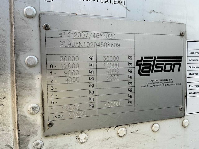 2022 talson distri f1520 oplegger - afbeelding 8 van  38