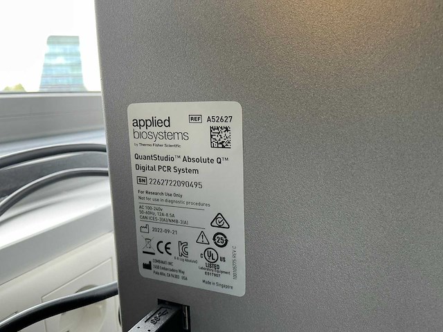 2022 toegepaste biosystemen door thermo fisher scientific quantstudio absolute q digital pcr-systeem - afbeelding 5 van  8