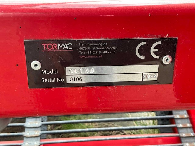 2022 tormac ol150 uienrooier - afbeelding 8 van  17