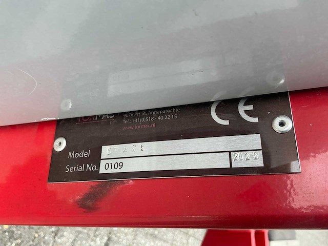 2022 tormac ot225 uien loofklapper - afbeelding 5 van  5