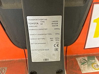 2022 toyota bt levio lwe200 elektrische palletwagen - afbeelding 3 van  11