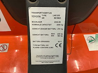 2022 toyota lwe200 elektrische palletwagen - afbeelding 5 van  5