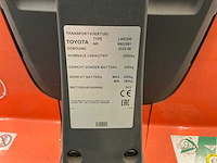 2022 toyota lwe200 elektrische palletwagen - afbeelding 4 van  13