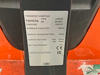 2022 toyota lwe200 elektrische palletwagen - afbeelding 5 van  14