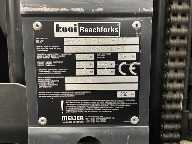 2022 toyota rre200h reachtruck - afbeelding 2 van  22