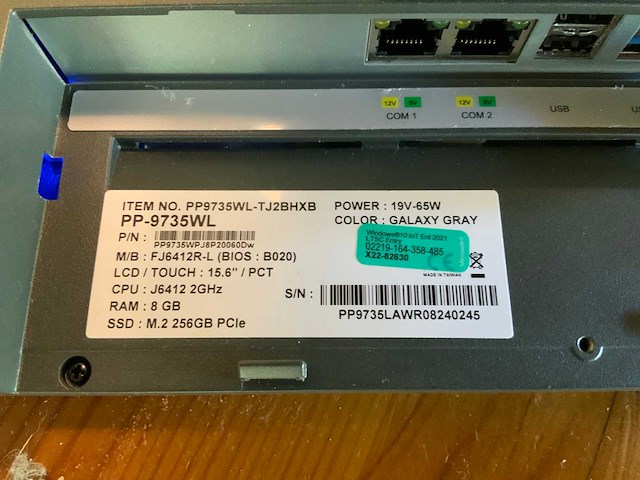 2022 twelve pp9735-wl lcd touch screen kassa systeem met 2 x handhealth en epson bonnenprinter - afbeelding 6 van  10