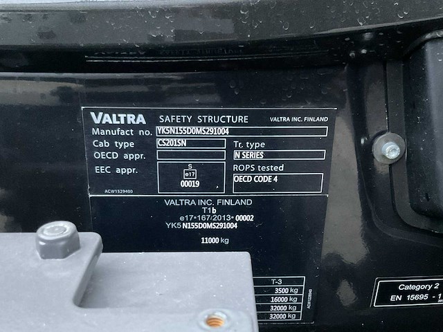 2022 valtra n155 ecopower direct smarttouch vierwielaangedreven landbouwtractor - afbeelding 14 van  36