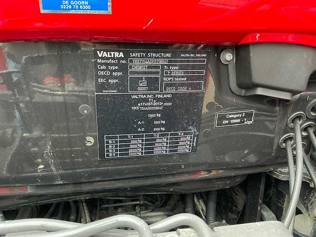 2022 valtra t154 vierwielaangedreven landbouwtractor met hemos orca - afbeelding 53 van  81