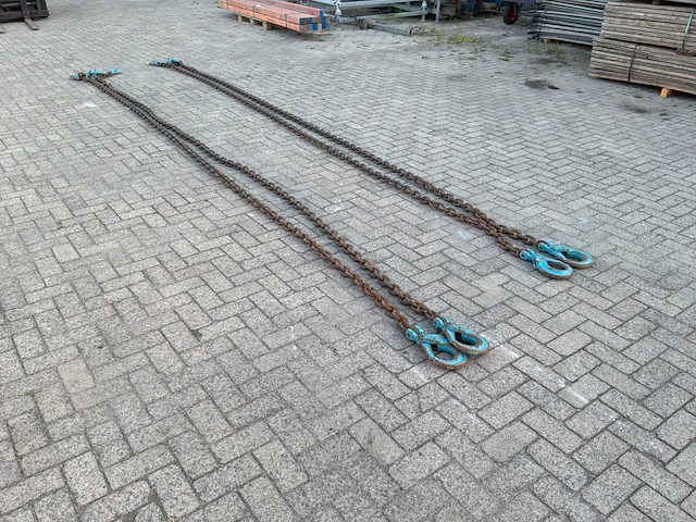 2022 van der blij tweesprong hijsketting 6.00m 14t (2x) - afbeelding 1 van  6